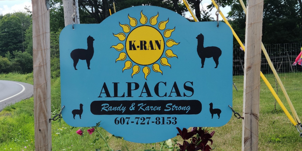 K-Ran Alpacas Farm Sign